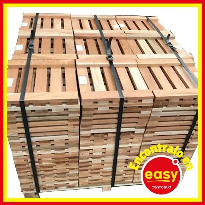 descuentos baldosa deck de madera easy 30x30 cm