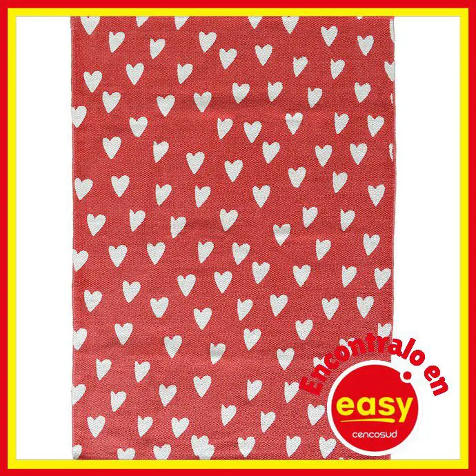 easy alfombra 60x90 centimetros corazones precio promocion comprar