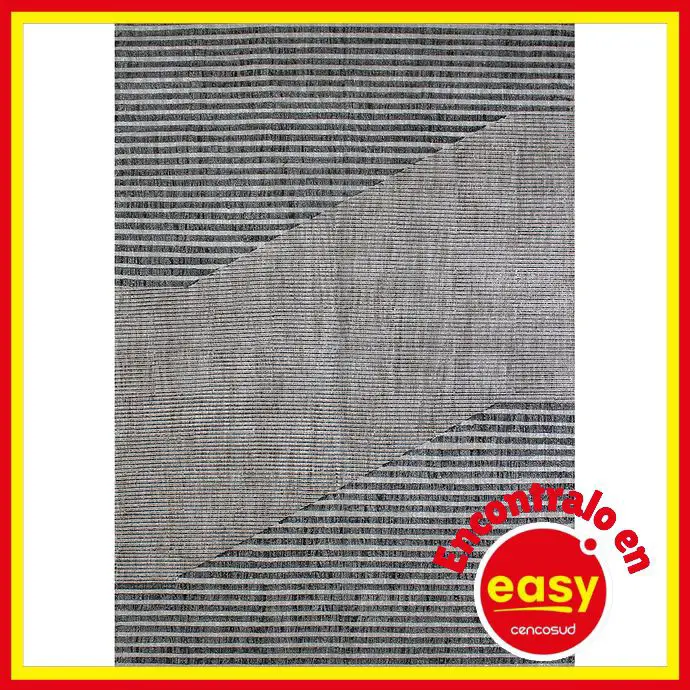 easy alfombra hm metalica 120x180 lineas gris rebajas comprar precio