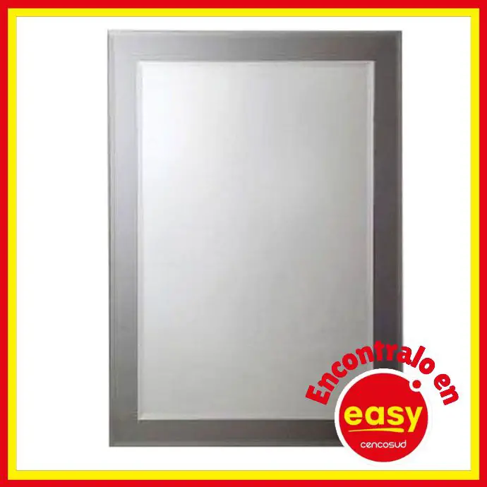 easy espejo rectangular con base gris promociones comprar precio