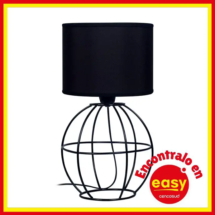 easy lampara de mesa globo 1l e27 jaula 50c rebaja comprar precio