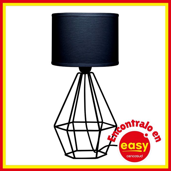 easy lampara de mesa rombo jaula 1l e27 50c descuentos comprar precio