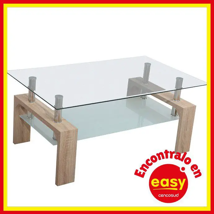 easy mesa ratona centro rectangular 100x60x44 natural precio descuento comprar