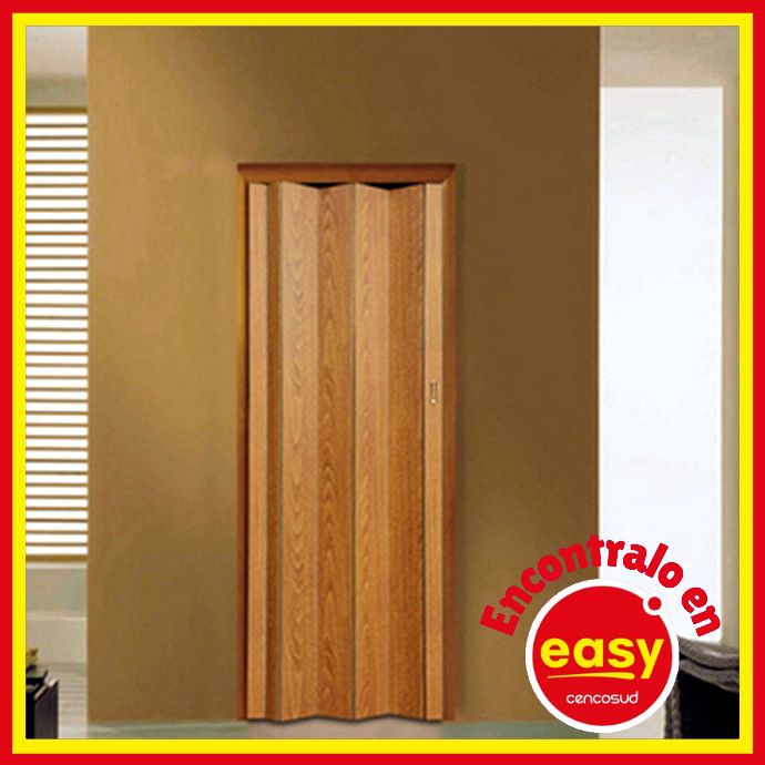 easy puerta 74x200 centimetros plegable simil madera roble promociones comprar precio