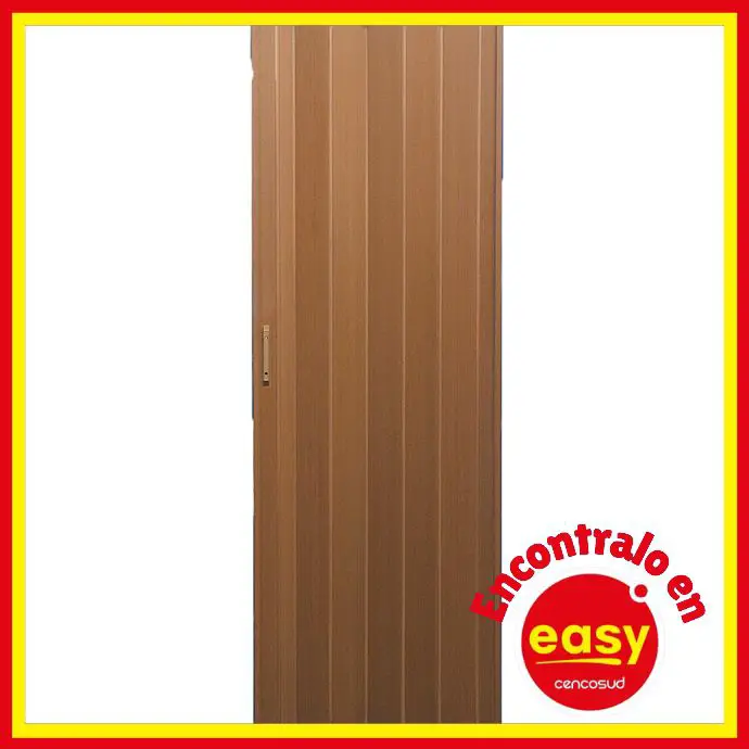 easy puerta 80x200 centimetros plegadiza pvc 6 milimetros cedro ofertas comprar precio