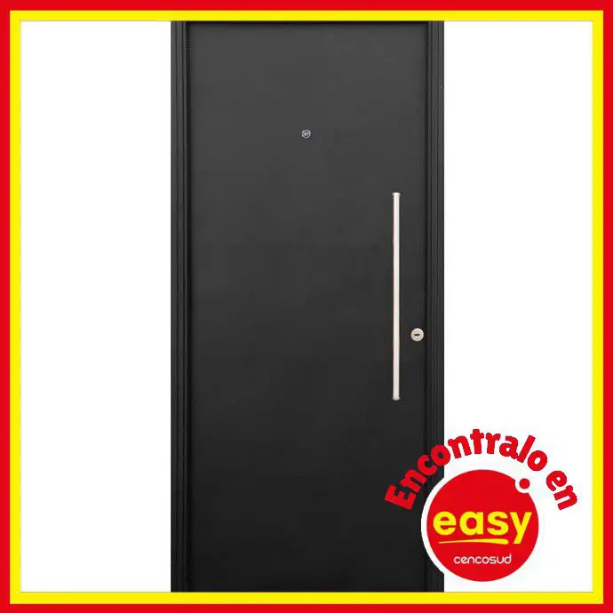 easy puerta derecha chapa inyectada negra ciega 80x200 centimetros precio descuentos comprar