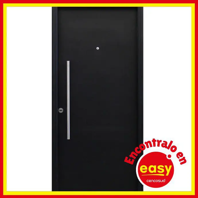 easy puerta izquierda chapa inyectada negra ciega 80x200 centimetros precio ofertas comprar