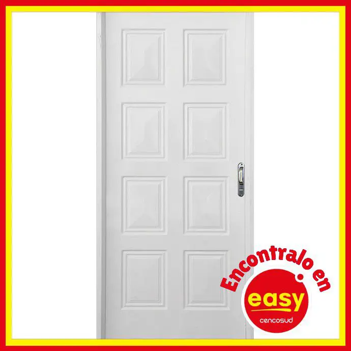 easy puerta izquierda de chapa simple reforzado 80x200 centimetros precio rebaja comprar