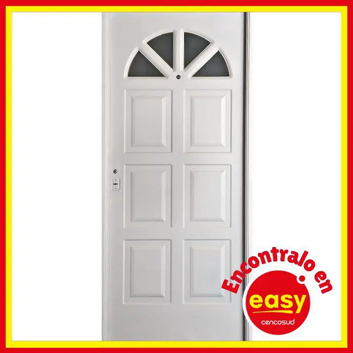easy puerta izquierda de chapa simple semi premium 88x205 centimetros precio promo comprar