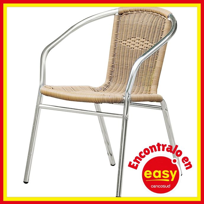 easy silla aluminio ratan natural rebajas comprar precio