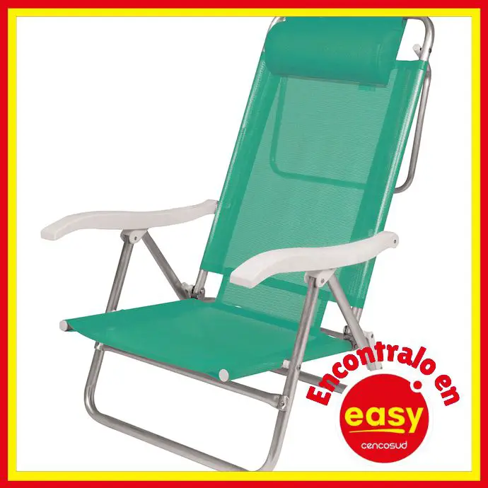 easy silla aluminio sol sumilimetroser con almohadon rebajas comprar precio