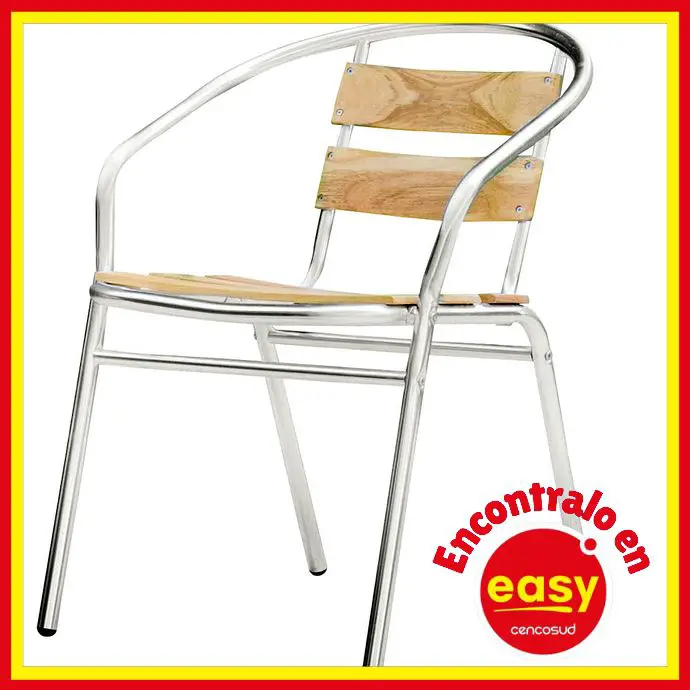 easy silla de aluminio madera 5 tablas ofertas comprar precio