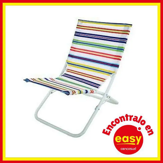 easy silla playa cano polyester multicolor precio promo comprar
