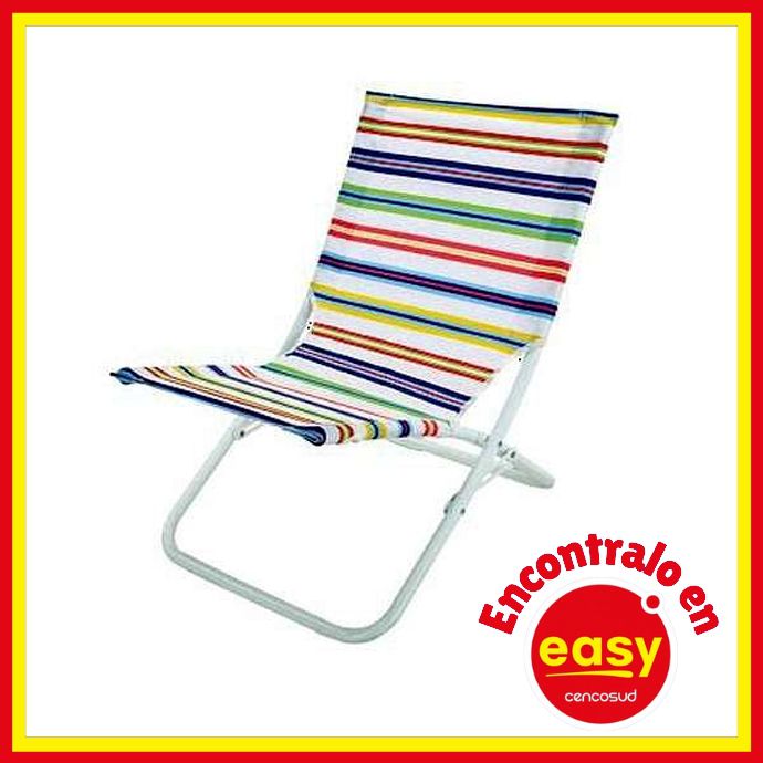 easy silla playa cano polyester multicolor promocion comprar precio